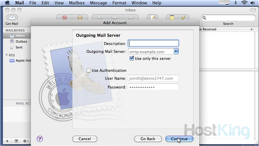 outgoing mail server